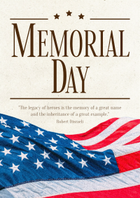 Modern Minimalist Memorial Day Flyer Image Preview