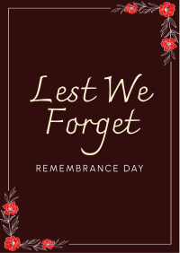 Remembrance Day Flyer Image Preview