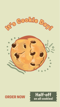 Cookie Day Illustration Facebook Story Image Preview