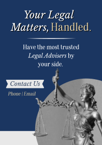 Legal Services Consultant Poster Design