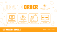 Simple Ordering Guide Facebook Event Cover Design