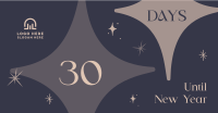 Sparkly New Year Countdown Facebook Ad Design