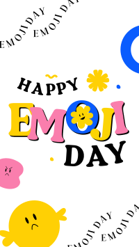 Assorted Emoji Facebook Story Design