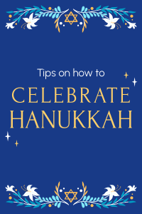 Celebrating Hanukkah Pinterest Pin Image Preview