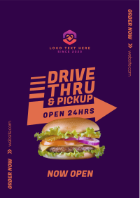 Fast Food Drive-Thru Flyer Image Preview