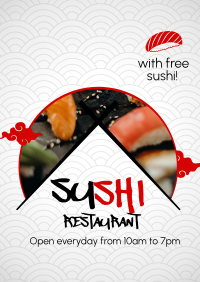 Sushi Platter Poster Design