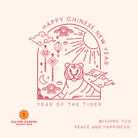 Celestial Tiger Instagram Post Design