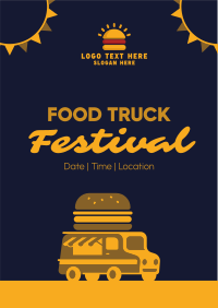 Festive Food Truck Flyer Image Preview