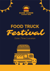 Festive Food Truck Flyer Image Preview