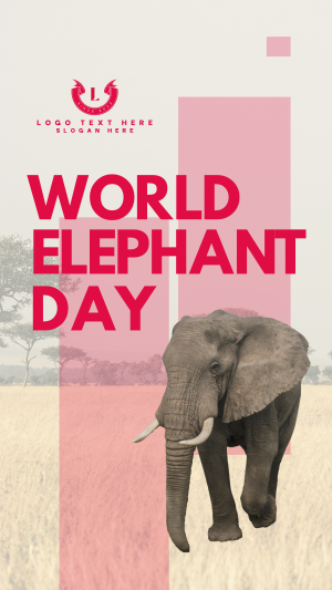 World Elephant Celebration Facebook story Image Preview