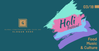 Holi Festival Facebook Ad Design