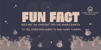 Bee Day Fun Fact Twitter Post Design