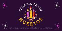 Candles for Dia De los Muertos Twitter Post Image Preview