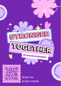 We're Stronger than Cancer Poster Design