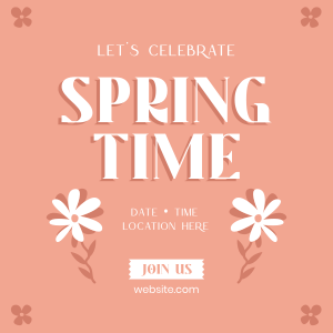 Springtime Celebration Instagram post Image Preview