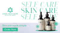 Skin Care Products Facebook Event Cover Design