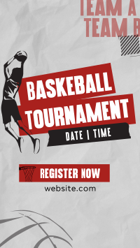 Sports Basketball Tournament YouTube short Image Preview