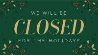 Closed for Christmas Video Image Preview