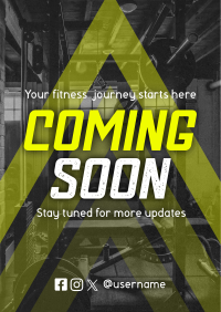 Coming Soon Fitness Gym Teaser Flyer Image Preview