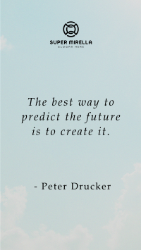 Create Your Future Motivational Quote Facebook Story Image Preview