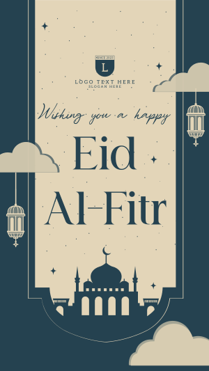Mosque Eid Al Fitr Instagram story Image Preview