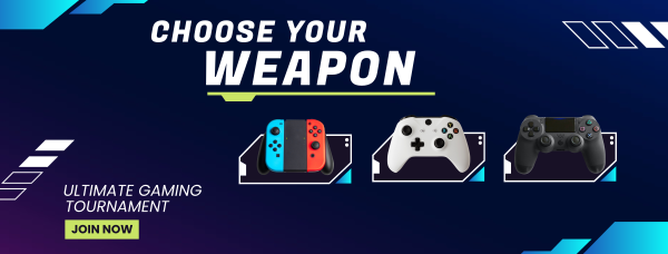 Choose your weapon Facebook Cover Design Image Preview