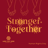 Stronger Together this Human Rights Day Instagram post Image Preview