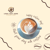 Morning Latte  Instagram Post Design
