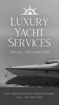 Luxury Yacht Services Facebook story Image Preview