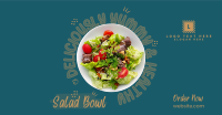 Vegan Salad Bowl Facebook Ad Design