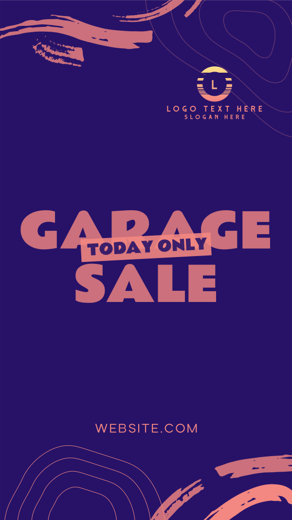 Garage Sale Doodles Instagram Story Design