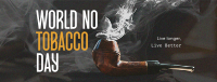 Minimalist Tobacco Day Facebook Cover Design