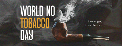 Minimalist Tobacco Day Facebook cover Image Preview