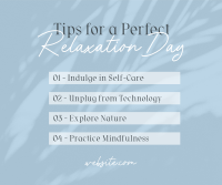 Tips for Relaxation Facebook post Image Preview