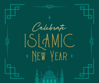 Bless Islamic New Year Facebook Post Design