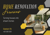Home Makeover Service Postcard Image Preview