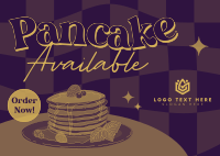 Pancake Available Postcard Image Preview