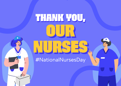 National Nurses Day Postcard Image Preview