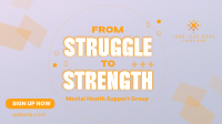 Mental Health Support Facebook Event Cover Preview