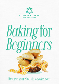 Baking for Beginners Flyer Design