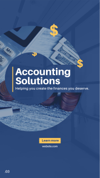Accounting Solution Instagram story Image Preview
