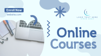 Online Education Courses Facebook Event Cover Design
