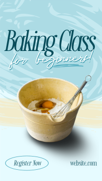 Beginner Baking Class Instagram story Image Preview