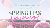 Elegant Spring Engagement Facebook Event Cover Image Preview