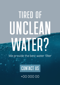 Water Filtration Flyer Design