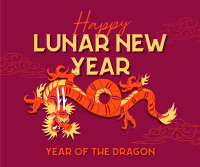 Lunar Year Chinese Dragon Facebook post Image Preview