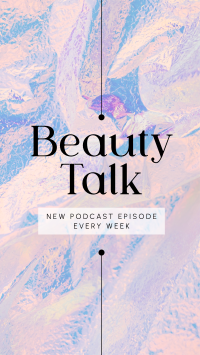 Beauty Talk Facebook Story Design