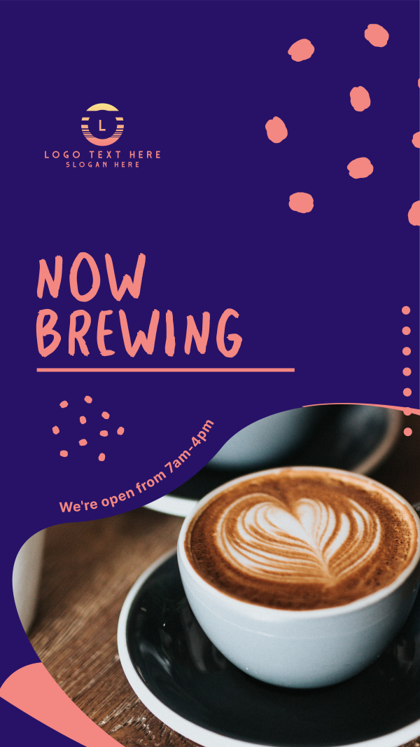 Coffee Shop Opening Instagram Story Design Image Preview