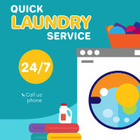 Quick Laundry Instagram Post Design