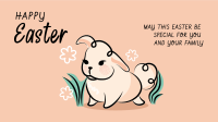 Easter Bunny Greeting Facebook event cover Image Preview